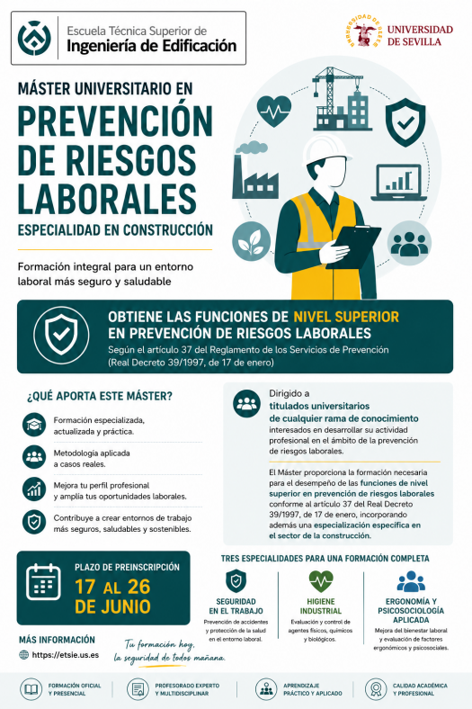 Cartel publicitario del master.