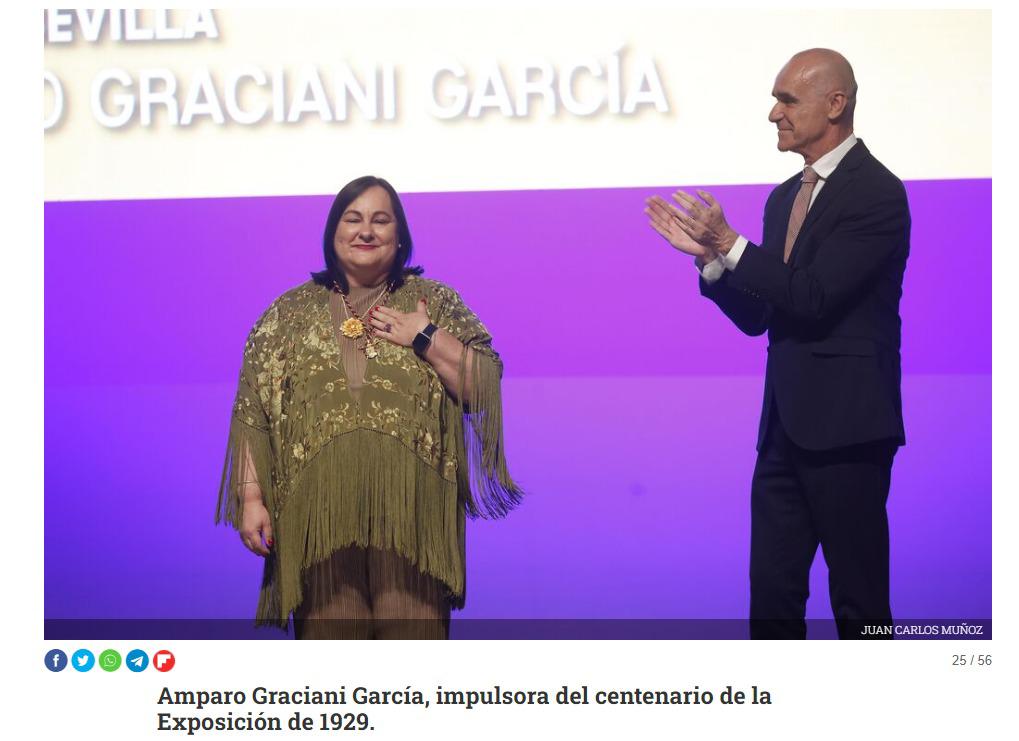 Entrega de la Medalla de la Ciudad a Dª Amparo Graciani García