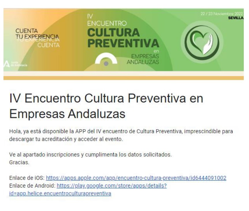 IV Encuentro Cultura Preventiva en Empresas Andaluzas