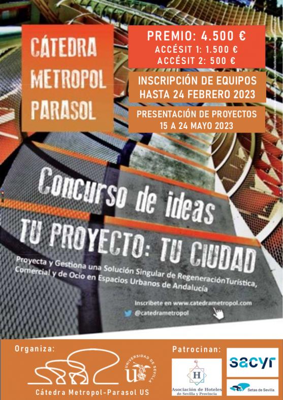 La Cátedra Metropol-Parasol convoca la VIII edición del Concurso de Ideas “Tu proyecto, tu ciudad”